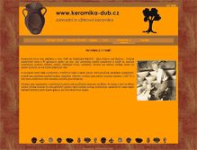 Tablet Screenshot of keramika-dub.cz
